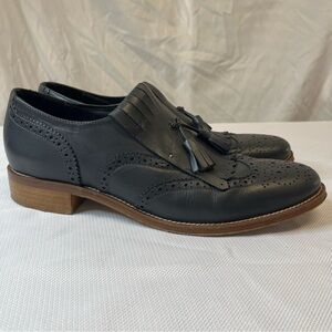 Men’s Size 10 Fabianelli Style M301 Wingtip Oxford Loafers Leather